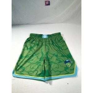 Hoops Graphic Reversible Shorts Mens sz Medium Green Gray Basketball Shorts